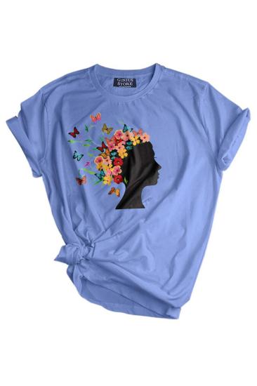 Store Unısex Baskılı Outdoor Tshirt Normal Kalıp Tişört