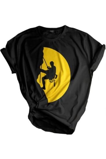 Store Unisex Baskılı Tişört Outdoor Normal Kalıp Tshirt