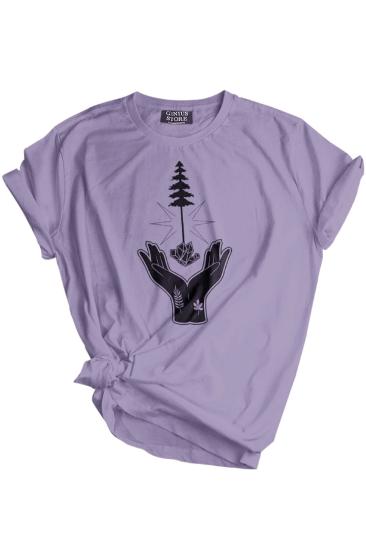 Store Unısex Baskılı Outdoor Tshirt Normal Kalıp Tişört