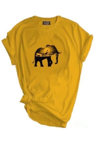 Store Unisex Baskılı Tişört Outdoor Normal Kalıp Tshirt