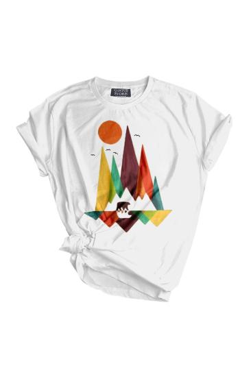 Store Unisex Baskılı Tişört Outdoor Normal Kalıp Tshirt