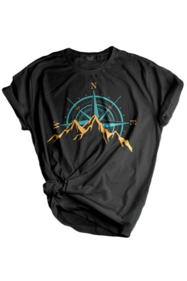 Store Unısex Baskılı Outdoor T-shirt
