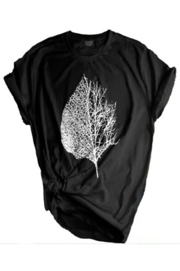 Store Unisex Baskılı Tişört Outdoor Normal Kalıp Tshirt