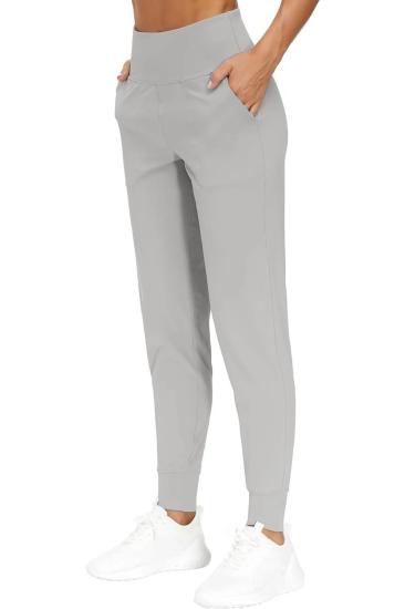 Kadın Yüksek Bel Yoga Koşu Egzersiz Joggers Hafif Eşofman Altı JOGER-EŞOFMAN