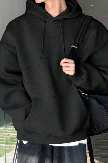 Genius Store Erkek Sweatshirt Kanguru Cepli  İçi Polarlı 3 İplik Kapüşonlu Oversize Sweatshirt KANGURU-SWEATSHIRT