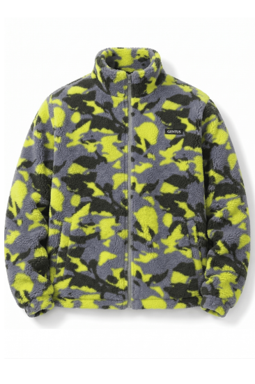Oversize Peluş Erkek İçi Polarlı Tam Fermuarlı Sherpa Sonbahar Kış Kadın Polar Sweatshirt OVERSIZE-PELUS-Sarı