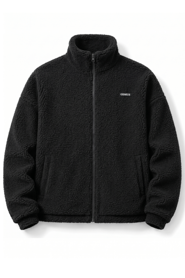Oversize Peluş Erkek İçi Polarlı Tam Fermuarlı Sherpa Sonbahar Kış Kadın Polar Sweatshirt OVERSIZE-PELUS
