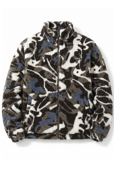 Oversize Peluş Erkek İçi Polarlı Tam Fermuarlı Sherpa Sonbahar Kış Kadın Polar Sweatshirt OVERSIZE-PELUS-Taş