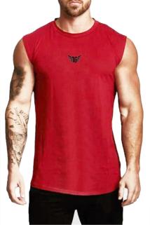 Erkek Nem Emici Hızlı Kuruma Atletik Teknik Performans Sporcu Sıfır Kol T-shirt MG-ATLET