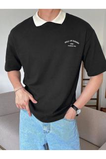 Polo yaka Erkek Oversize T-shirt %100 pamuk kalın dokulu OVERSIZE-POLOYAKATSHIRT