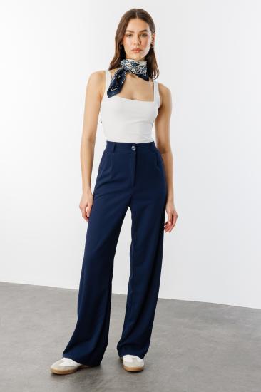 Kadın Oversize Palazzo Pantolon PANTOLON-001-Lacivert