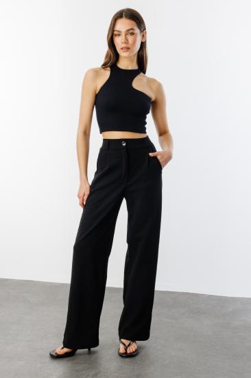 Kadın Oversize Palazzo Pantolon PANTOLON-001-Siyah