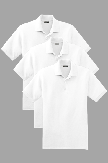  Erkek 3’lü Çekmeyen Pamuklu Kumaş Regular Fit Standart Kesim Polo Yaka Tişört POLOYAKA-T-SHIRT3