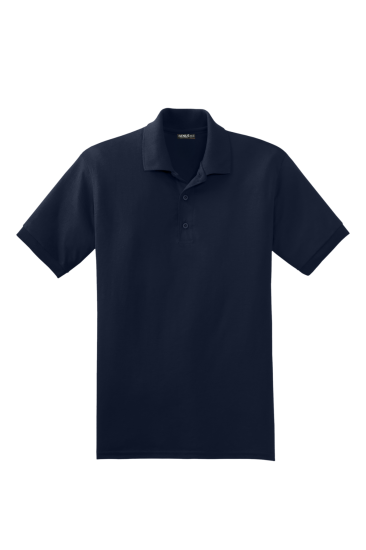  Erkek Çekmeyen Pamuklu Kumaş Regular Fit Standart Kesim Kıvrılmaz Polo Yaka Tişört   POLOYAKA-TSHIRT-Lacivert