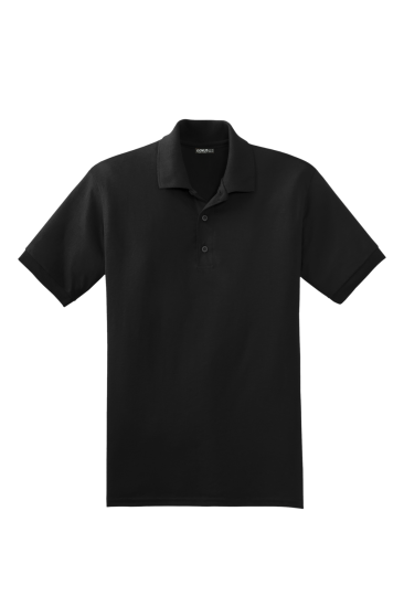  Erkek Çekmeyen Pamuklu Kumaş Regular Fit Standart Kesim Kıvrılmaz Polo Yaka Tişört   POLOYAKA-TSHIRT-Siyah