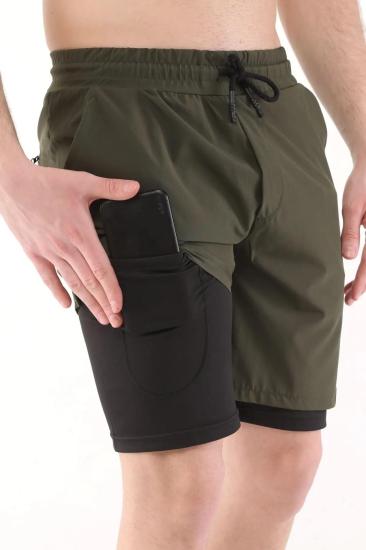 Erkek Running Hızlı Kuruma Micropoly Antrenman Halısaha Fitness Kısa Taytlı SPORCU-ŞORT1