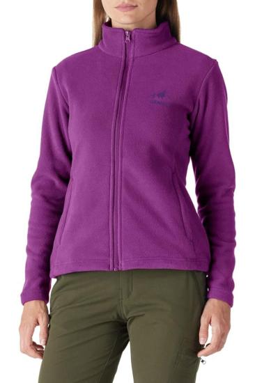 GENIUS Kadın Tam Fermuarlı Kalın Outdoor Polar Ceket RENKLİ-TAM
