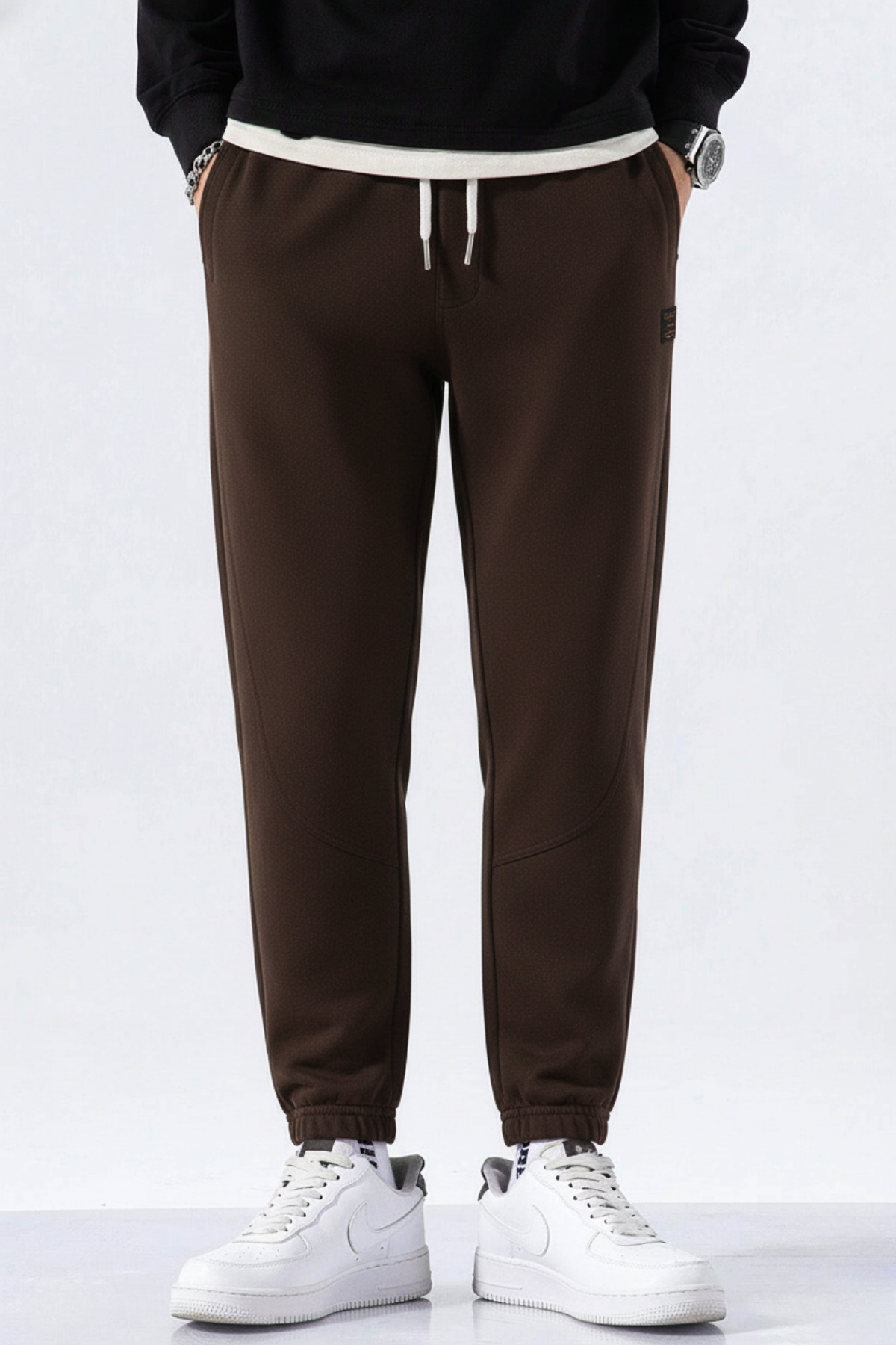 Genıus%20Store%20Erkek%20Eşofman%20İçi%20Polarlı%20Bağcıklı%20Bel%20Jogger%20Spor%20Eşofman%20Altı%20SPOR-ESF01-Kahverengi