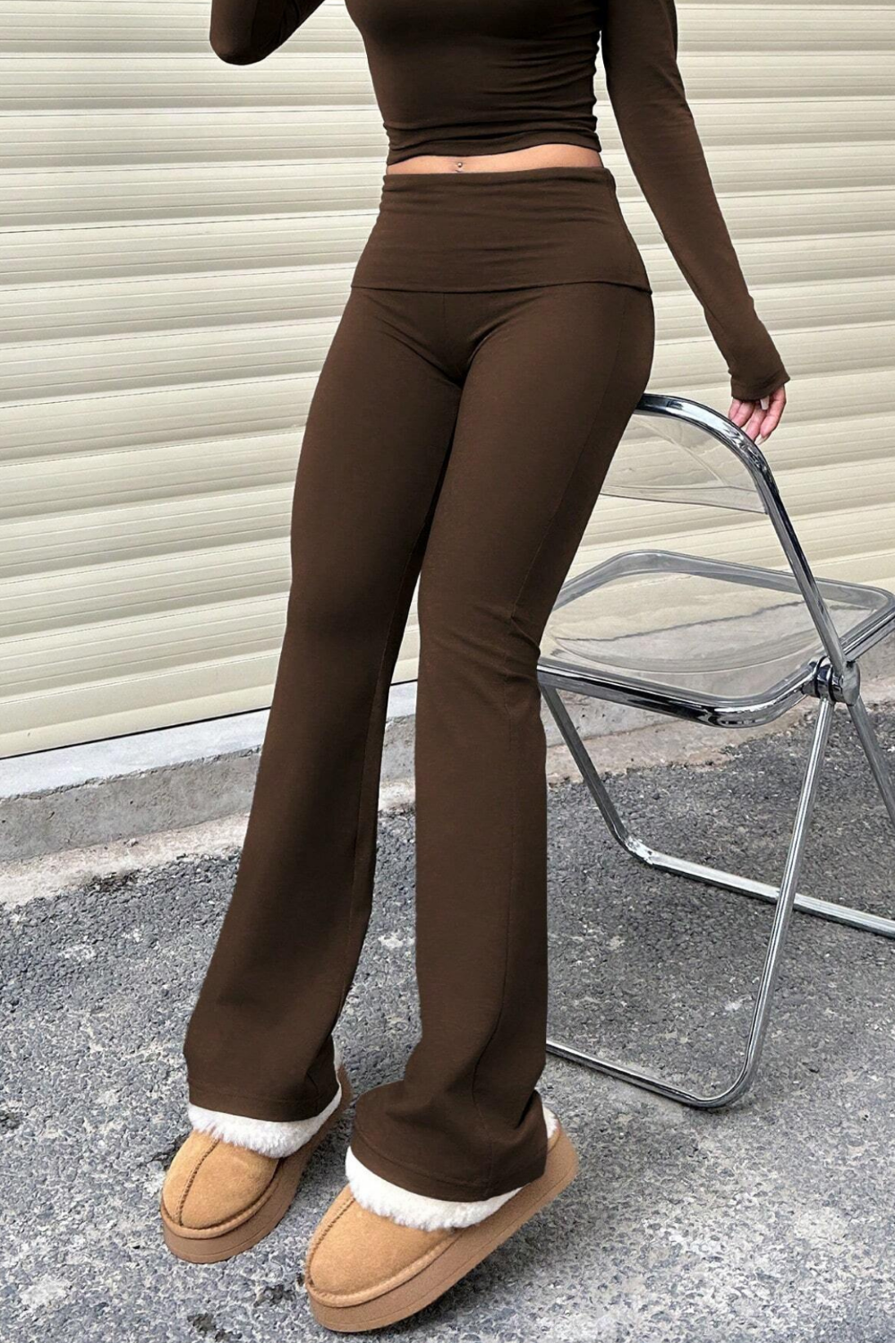 Kadın%20Pantolon%20Pamuklu%20Likralı%20Süprem%20Esnek%20İspanyol%20Paça%20Spor%20ve%20Günlük%20Pantolon%20SÜPREM-PANTOLON-Kahverengi
