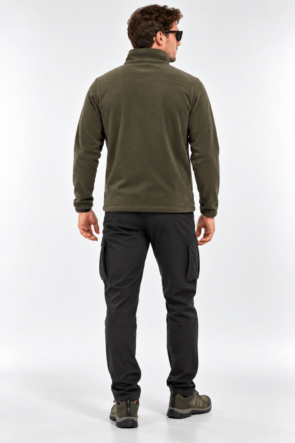 Unisex%20Polar%20Tam%20Fermuarlı%203%20Cepli%20Tüylenme%20Yapmaz%20Soğuğa%20Karşı%20Dayanaklı%20Spor%20Erkek-Kadın%20Polar%20Tekli-Haki