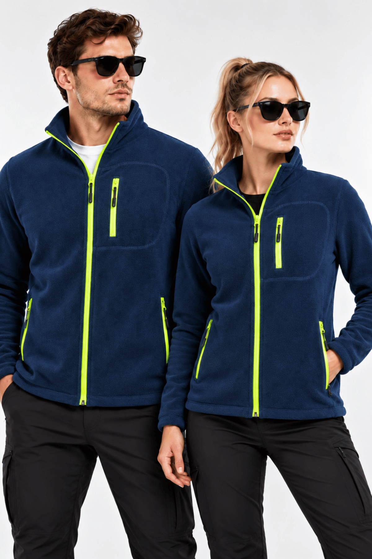 Unisex%20Polar%20Tam%20Fermuarlı%203%20Cepli%20Tüylenme%20Yapmaz%20Soğuğa%20Karşı%20Dayanaklı%20Spor%20Erkek-Kadın%20Polar%20Tekli-İndigo