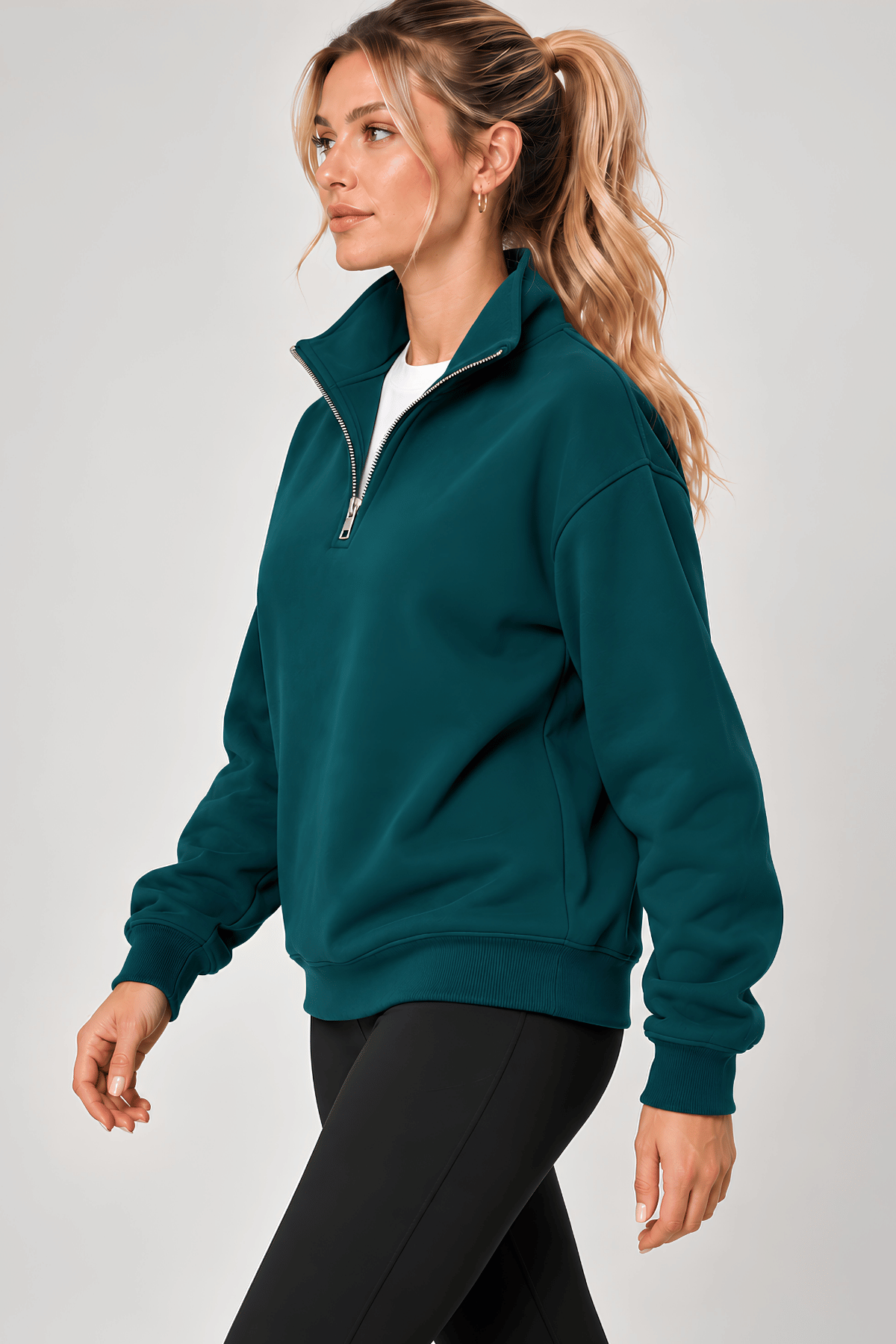 Kadın%20Sweatshirt%20Dik%20Yaka%20Yarım%20Fermuarlı%20Oversize%20Kalıp%20İçi%20Polarlı%20Spor%20Sweatshirt%20YARIM-KADINSWEAT-Nefti