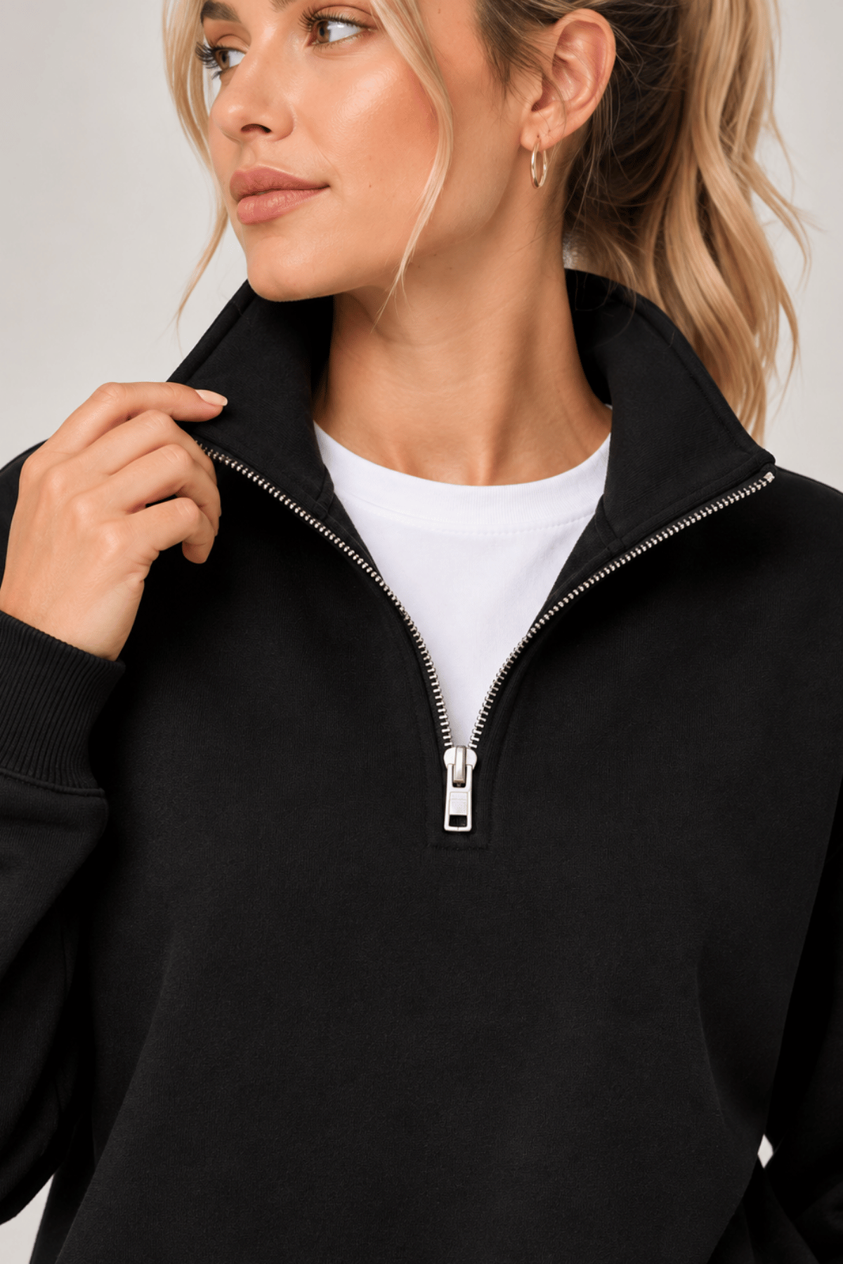 Kadın%20Sweatshirt%20Dik%20Yaka%20Yarım%20Fermuarlı%20Oversize%20Kalıp%20İçi%20Polarlı%20Spor%20Sweatshirt%20YARIM-KADINSWEAT